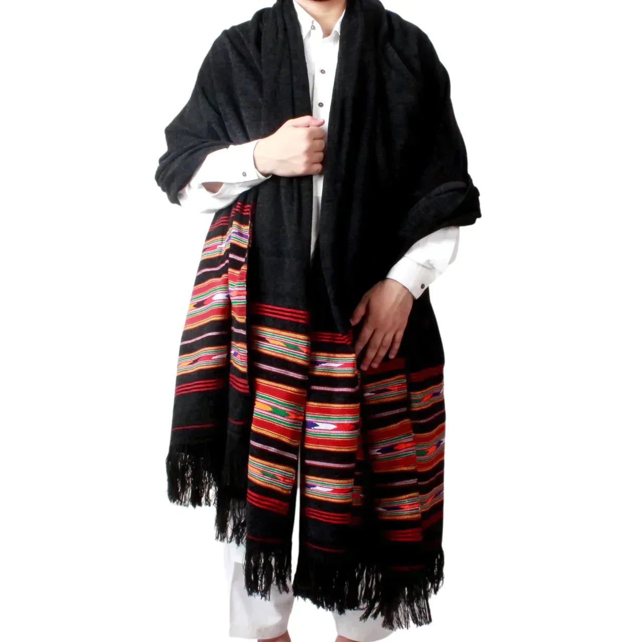 Shailene Black Shawl 3 Border